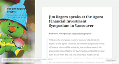 Desktop Screenshot of jimrogersproject.wordpress.com