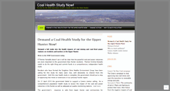 Desktop Screenshot of coalhealthstudynow.wordpress.com