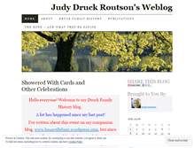 Tablet Screenshot of judyroutson.wordpress.com