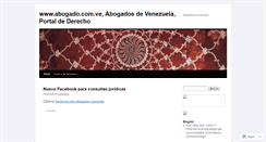 Desktop Screenshot of abogadosdevenezuela.wordpress.com