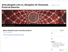 Tablet Screenshot of abogadosdevenezuela.wordpress.com