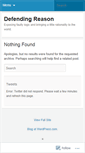 Mobile Screenshot of defendingreason.wordpress.com