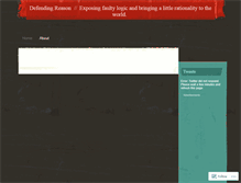 Tablet Screenshot of defendingreason.wordpress.com