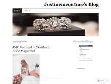 Tablet Screenshot of justinemcouture.wordpress.com