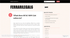 Desktop Screenshot of ferrarilegal6.wordpress.com