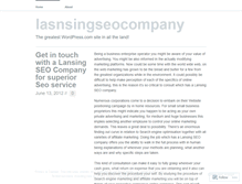 Tablet Screenshot of lasnsingseocompany.wordpress.com
