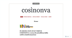 Desktop Screenshot of cosinonva.wordpress.com