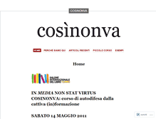 Tablet Screenshot of cosinonva.wordpress.com