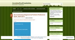 Desktop Screenshot of ecohumanist.wordpress.com
