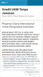 Mobile Screenshot of kreditukm.wordpress.com