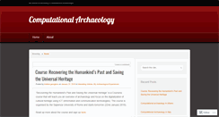 Desktop Screenshot of computationalarchaeology.wordpress.com