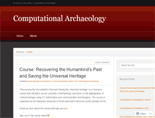 Tablet Screenshot of computationalarchaeology.wordpress.com