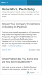 Mobile Screenshot of growpredictably.wordpress.com