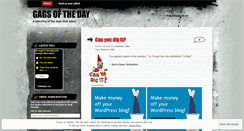 Desktop Screenshot of gagsoftheday.wordpress.com