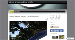 Desktop Screenshot of aboutaboyandhisbriefs.wordpress.com