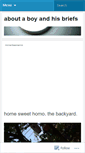 Mobile Screenshot of aboutaboyandhisbriefs.wordpress.com