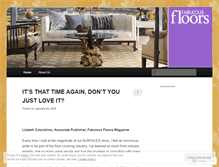 Tablet Screenshot of fabulousfloorsmagazine.wordpress.com