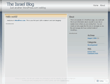 Tablet Screenshot of israelblog.wordpress.com