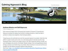 Tablet Screenshot of calminghypnosis.wordpress.com