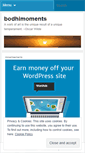 Mobile Screenshot of bodhimoments.wordpress.com