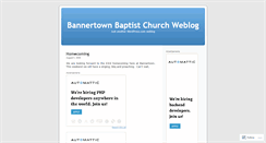 Desktop Screenshot of bannertownbaptist.wordpress.com