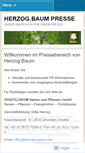 Mobile Screenshot of herzogbaum.wordpress.com