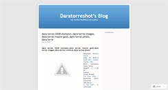 Desktop Screenshot of daratorreshot.wordpress.com