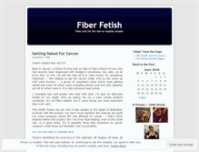 Tablet Screenshot of fiberfetish.wordpress.com