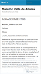 Mobile Screenshot of maratonvalledeaburra.wordpress.com