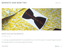 Tablet Screenshot of bonnetsandbowties.wordpress.com