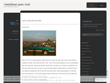Tablet Screenshot of haldemanyouneed.wordpress.com
