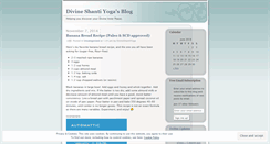 Desktop Screenshot of divineshantiyoga.wordpress.com