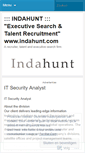 Mobile Screenshot of indahunt.wordpress.com