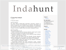 Tablet Screenshot of indahunt.wordpress.com