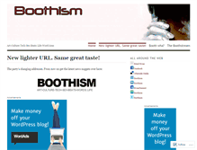 Tablet Screenshot of boothish.wordpress.com