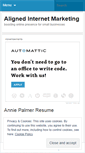 Mobile Screenshot of alignedinternetmarketing.wordpress.com
