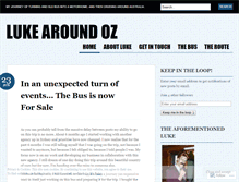 Tablet Screenshot of lukearoundoz.wordpress.com