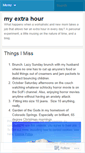 Mobile Screenshot of myextrahour.wordpress.com