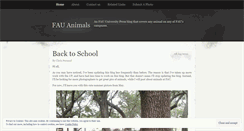 Desktop Screenshot of fauanimals.wordpress.com