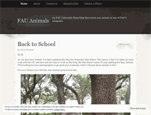 Tablet Screenshot of fauanimals.wordpress.com