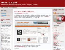 Tablet Screenshot of bengalicuisine.wordpress.com