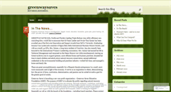 Desktop Screenshot of greenwaysaves.wordpress.com