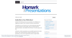 Desktop Screenshot of homarkpresentations.wordpress.com