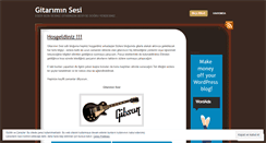 Desktop Screenshot of gitariminsesi.wordpress.com