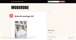 Desktop Screenshot of moderobe.wordpress.com