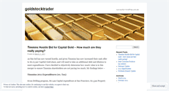 Desktop Screenshot of goldstocktrader.wordpress.com