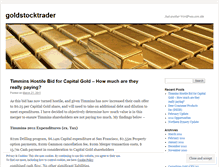 Tablet Screenshot of goldstocktrader.wordpress.com