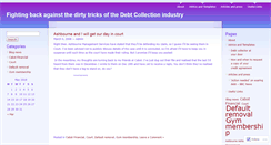 Desktop Screenshot of debtcollectoradvice.wordpress.com