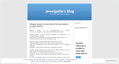 Desktop Screenshot of jewelpelle.wordpress.com