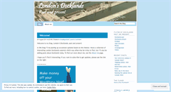 Desktop Screenshot of londondocklands.wordpress.com